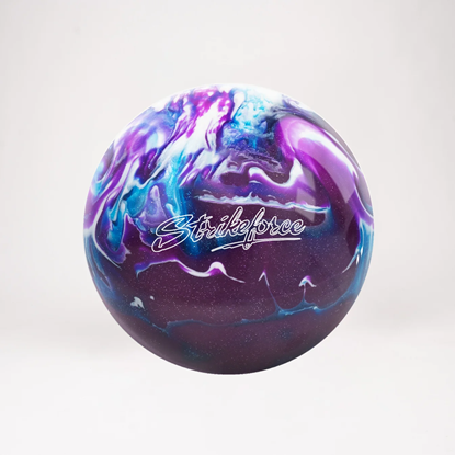 Picture of KR Strikeforce Polyester Purple Royal Silver Bowling Ball