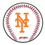 Picture of KR Strikeforce MLB New York Mets Round Baseball Shammy