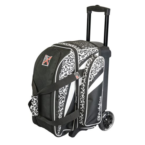 Picture of KR Cruiser 2 Ball Double Roller White Leopard Bowling Bag