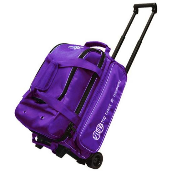 Picture of VISE 2 Ball Economy Double Roller Purple Bowling Bag