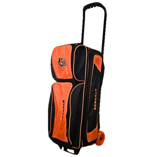 Picture of KR Cincinnati Bengals Premium 3 Ball Triple Roller NFL Bowling Bag