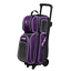 Picture of KR Strikeforce Royal Flush 3 Ball Triple Roller Purple Bowling Bag