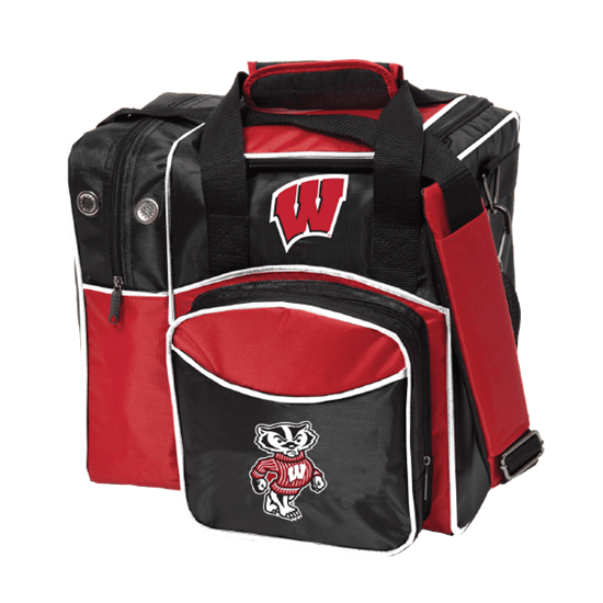 Picture of KR NCAA Wisconsin Badgers 1 Ball Single Tote Bowling Bag