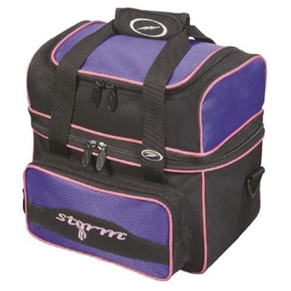 Picture of Storm 1 Ball Flip Tote Single Black Purple Bowling Bag